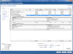 View any adjustments made to the service charge liability